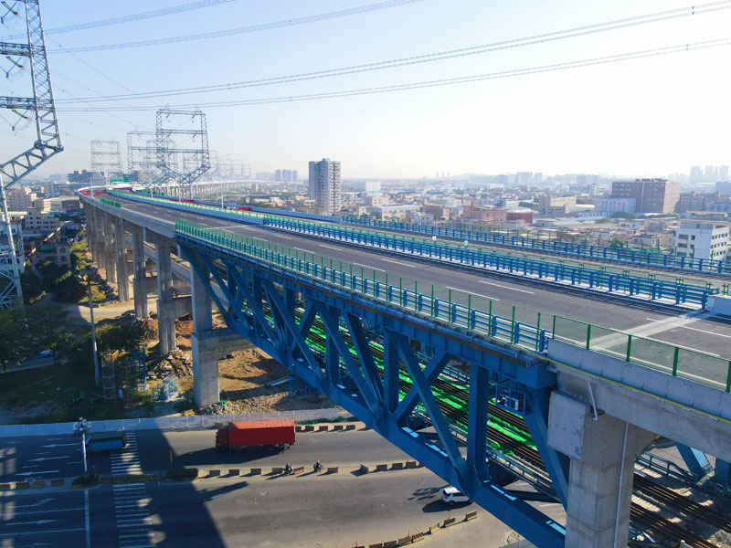 Nansha Port railway 4 standard Xijiang Bridge 694#