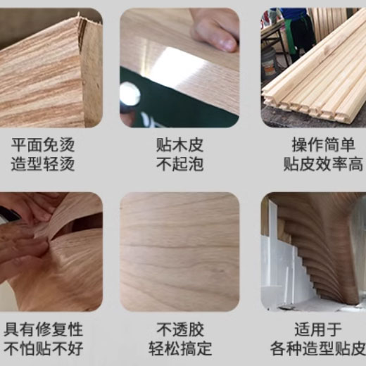 Wood veneer adhesive